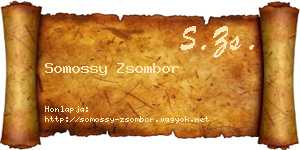 Somossy Zsombor névjegykártya