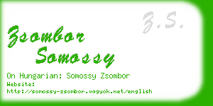 zsombor somossy business card